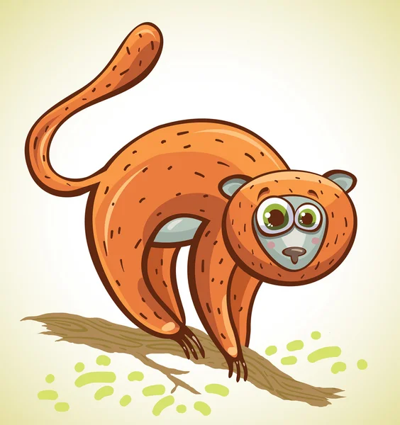 Cartoon lemur. — Stock Vector