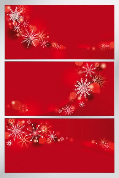 Set of red backgrounds — Stock Vector