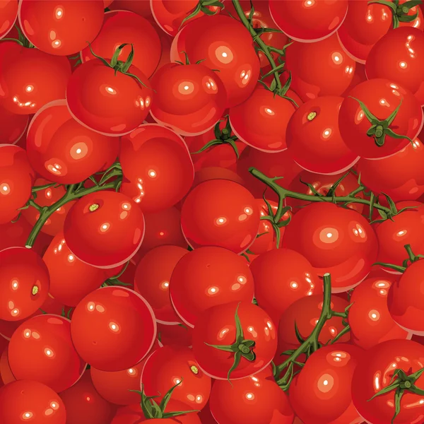 Background of tomatoes — Stock Vector