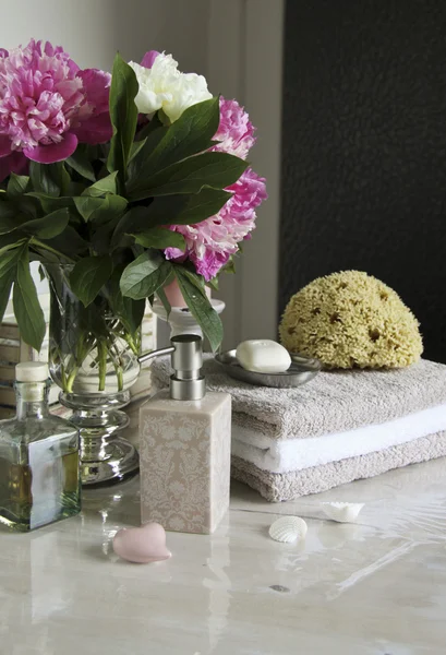 bathroom accessories and pampering