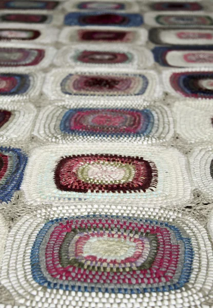 Patchwork, braided rug — Stock Photo, Image