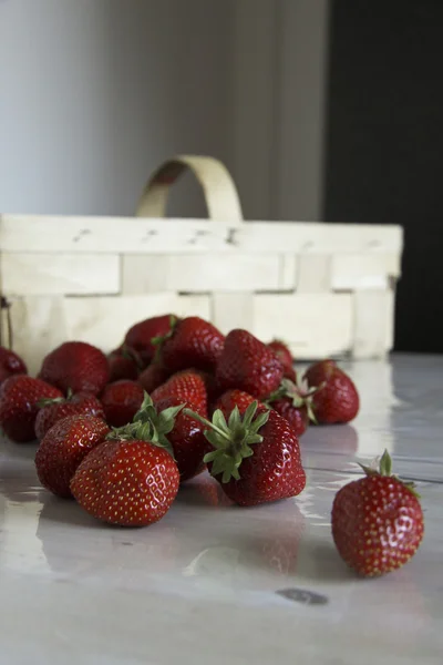 Nature morte aux fraises — Photo