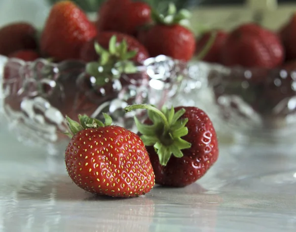 Nature morte aux fraises — Photo