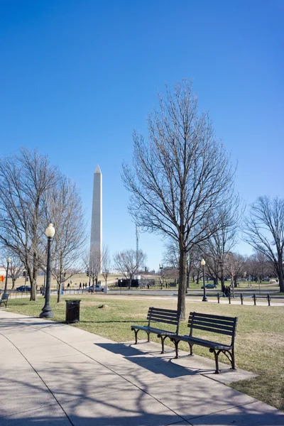 Monumento a Washington em WA DC — Fotografia de Stock