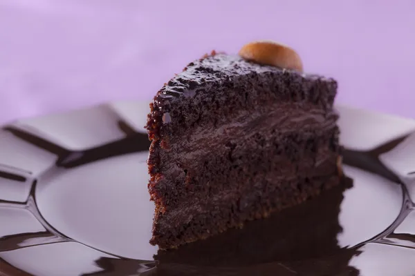 Chocolate cream cake — Stock Photo, Image