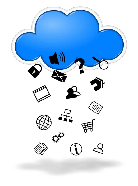 Cloud computing konceptet illustration — Stockfoto