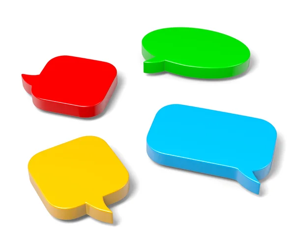 3D Speech Bubble Set — Stock Photo, Image