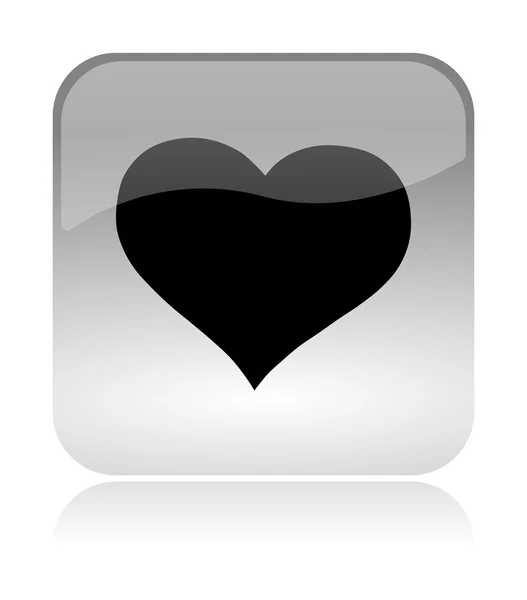 Ícone de aplicativo coração — Fotografia de Stock