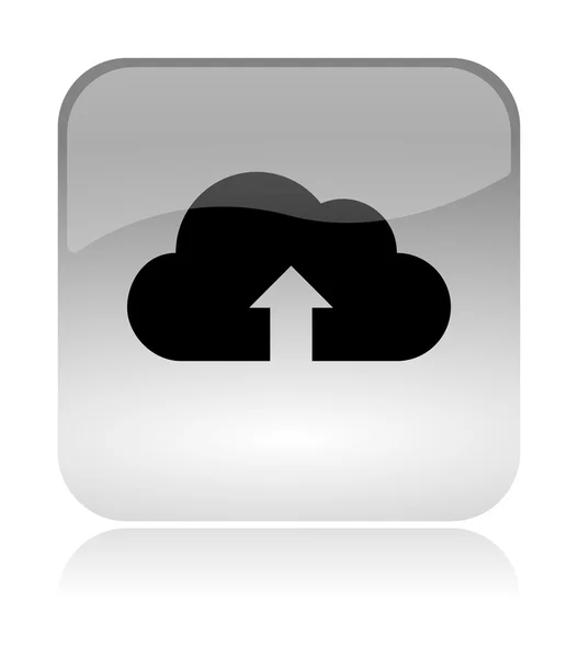 Carregamento de dados de ícone de computação em nuvem — Fotografia de Stock
