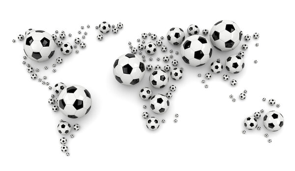 Soccer Ball World Map