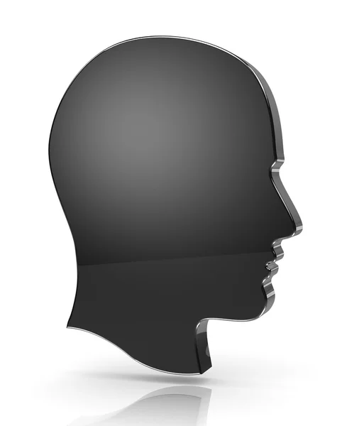 Profil głowy człowieka — Zdjęcie stockowe