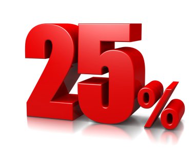 yüzde 25'i