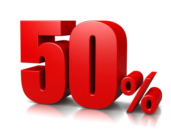 50% — Fotografia de Stock
