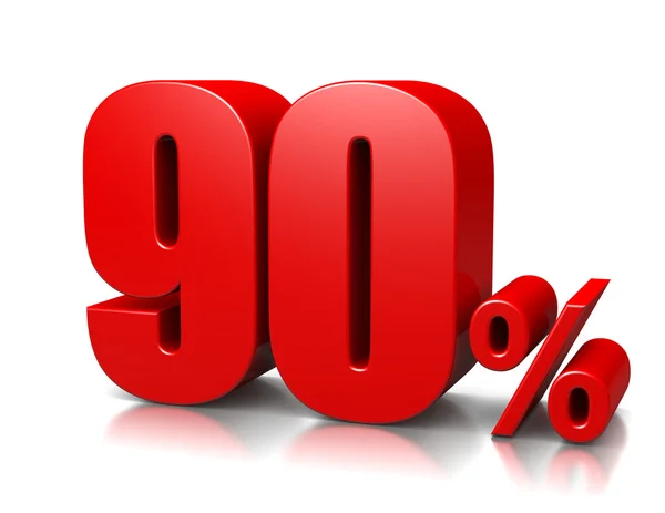 90% — Fotografia de Stock