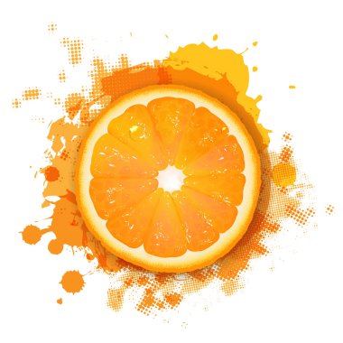 Orange With Orange Blob clipart