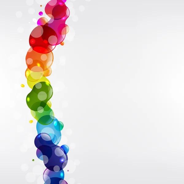 Boules colorées avec fond gris — Image vectorielle