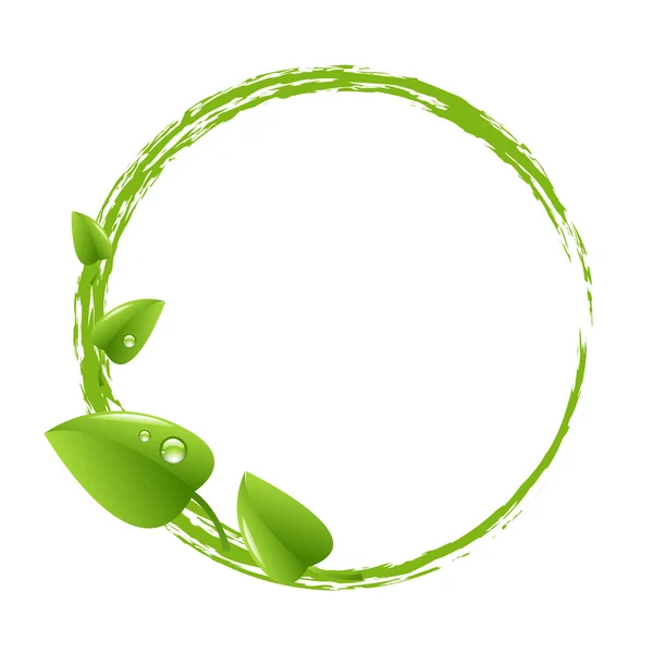 yeşil topu ve yeşil yapraklar