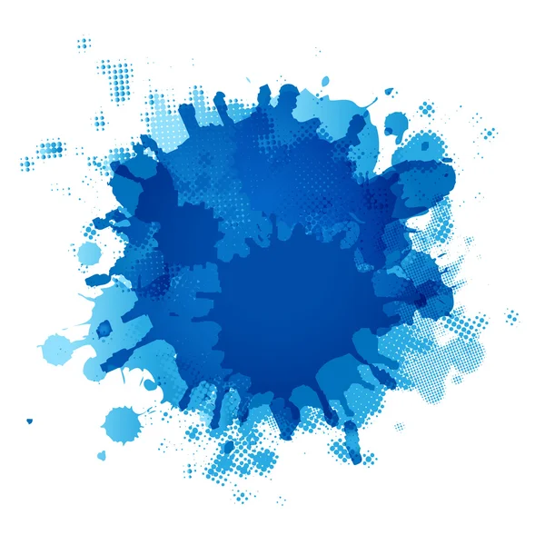 Blauwe blob — Stockvector