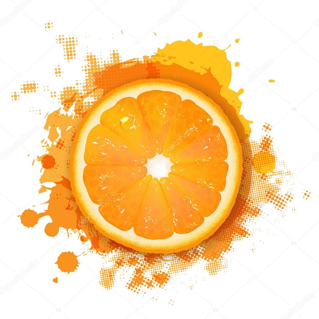 Orange With Orange Blob