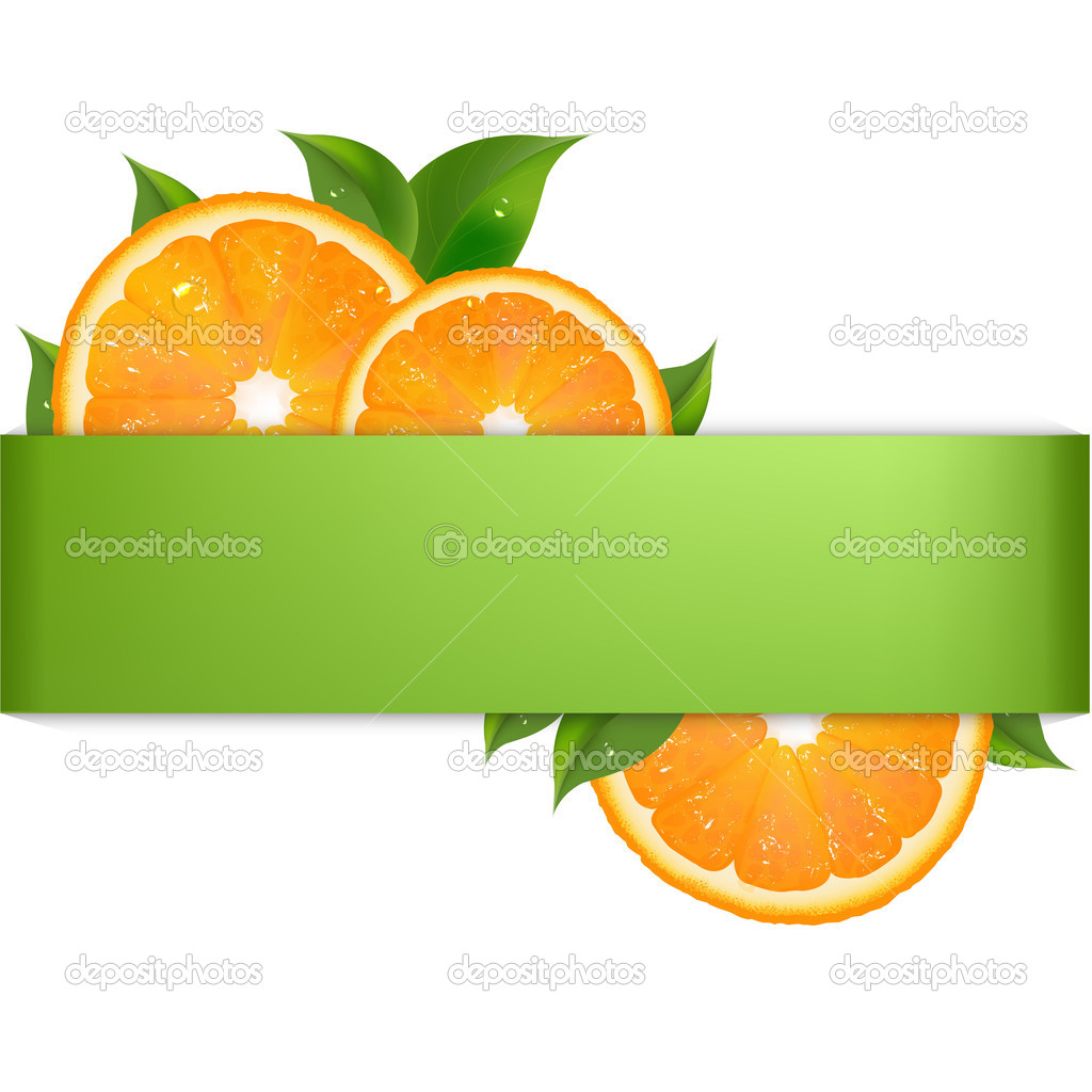 Green Background With Orange