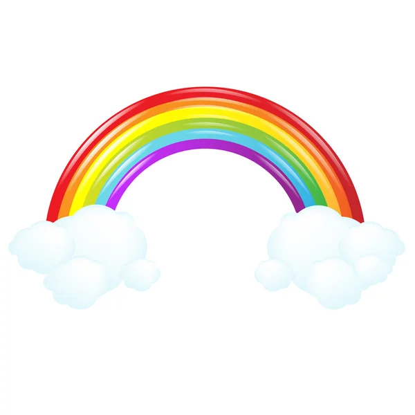 Colorido arco iris — Vector de stock