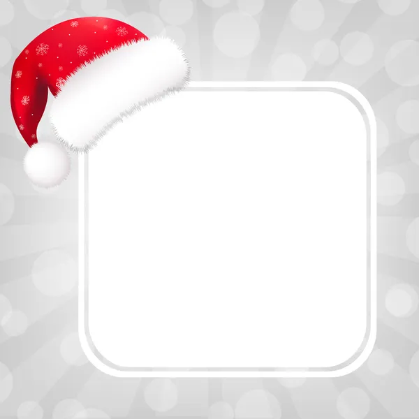 sunburst ve santa şapka ile konuşma balonu