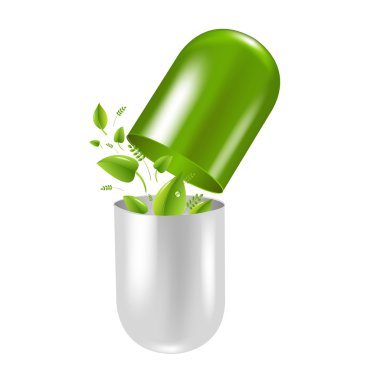 Pill Wit Leaf clipart