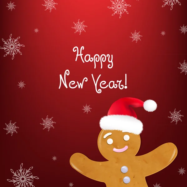 Natale caramelle con sfondo rosso — Vettoriale Stock