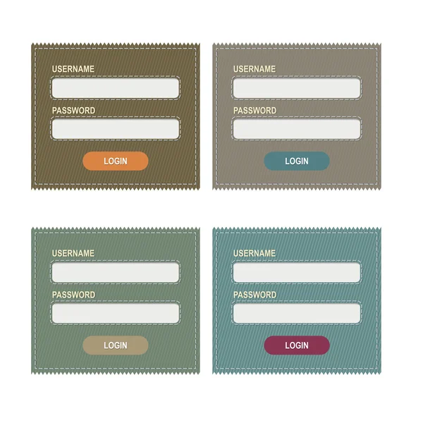 Formulario de acceso — Archivo Imágenes Vectoriales