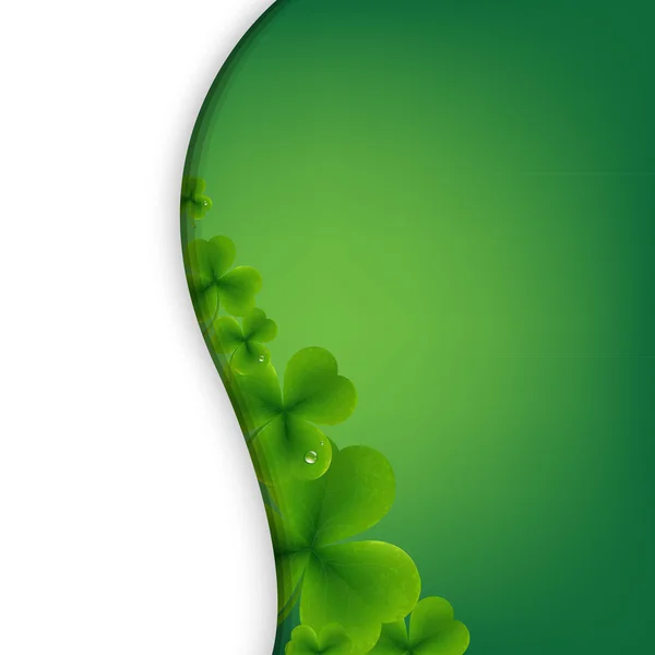 Fondo de pantalla verde Patrick Day — Vector de stock