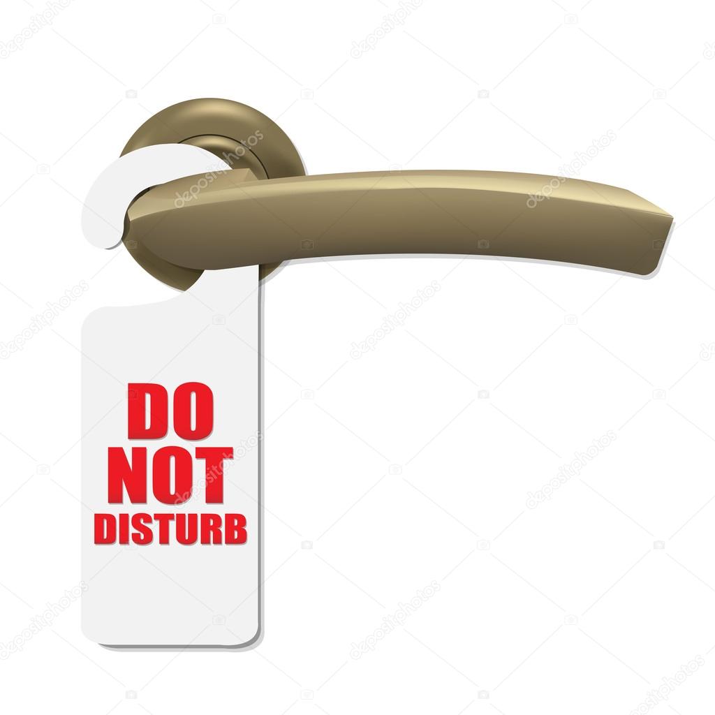 Do Not Disturb Sign With Door Handle