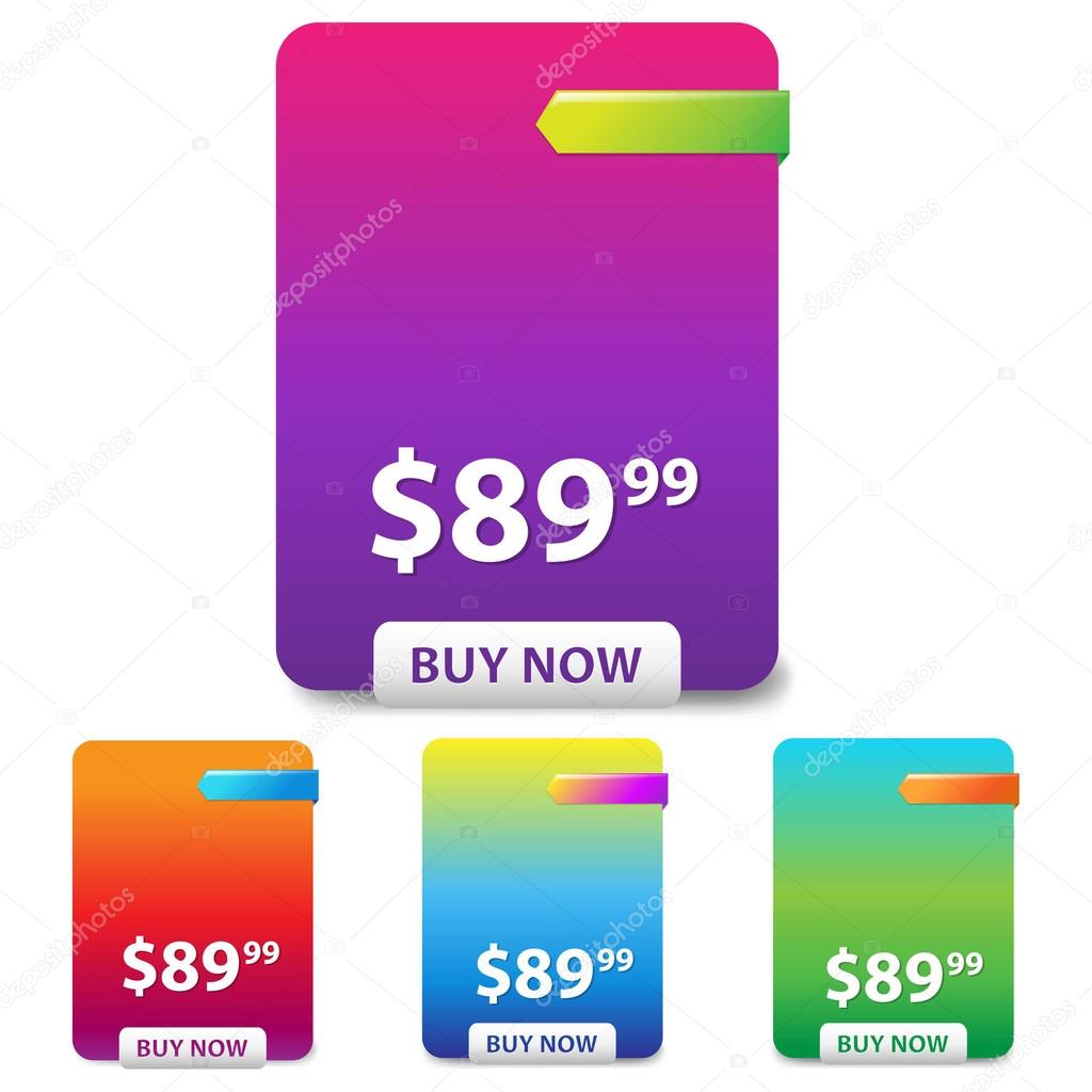 Colorful Price Table