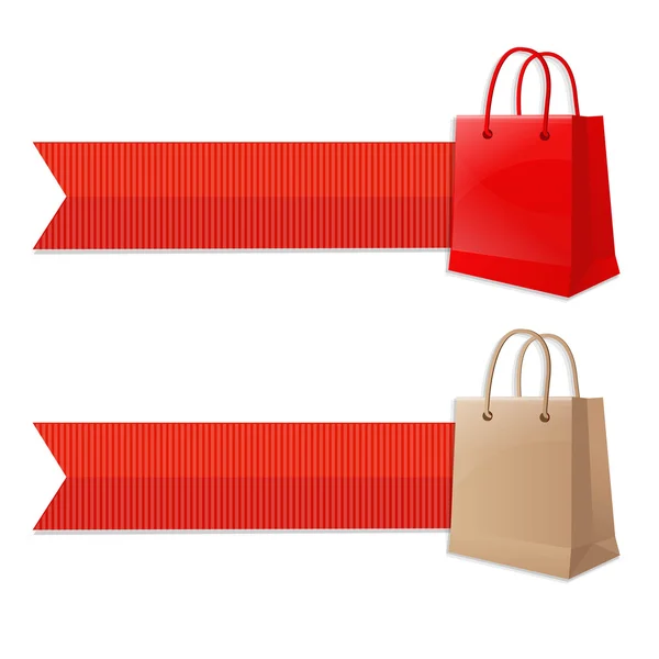 Bolsa con cinta — Vector de stock