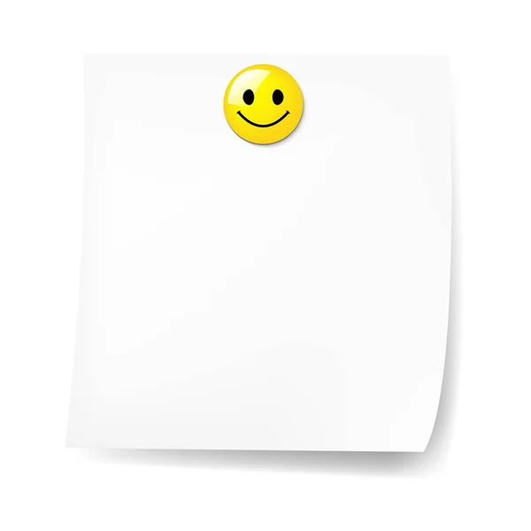 Blank Sticky Note With Have A Nice Day — Stock Vector