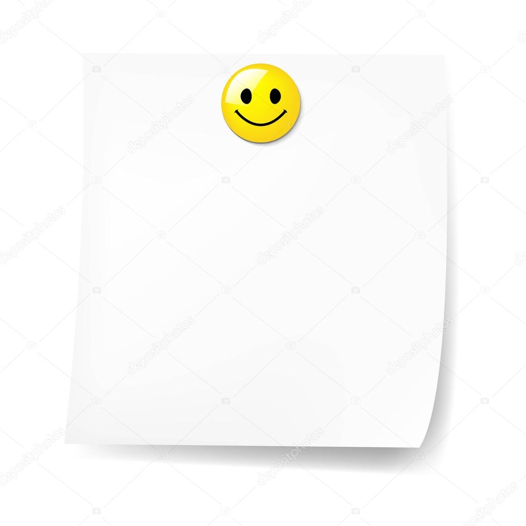 Blank Sticky Note With Have A Nice Day