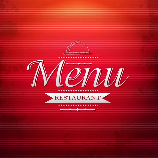 Red Menu Background — Stock Vector