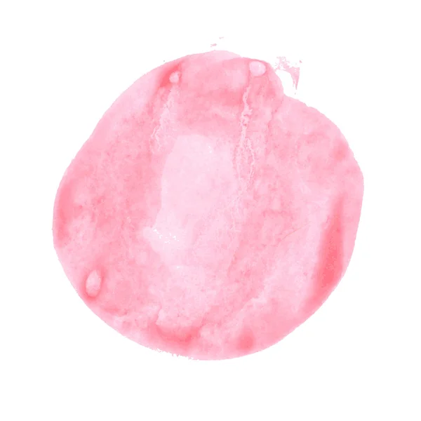 Roze aquarel blob — Stockvector