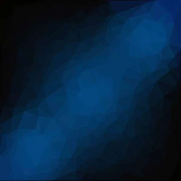 Dark Blue poszter Poligonális háttér — Stock Vector