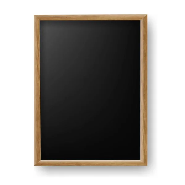 Wooden Frame And Isolated White Background — Stock Vector