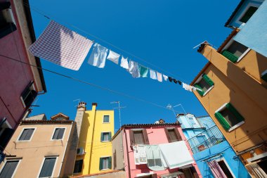 renkli evlerin küçük Tersane