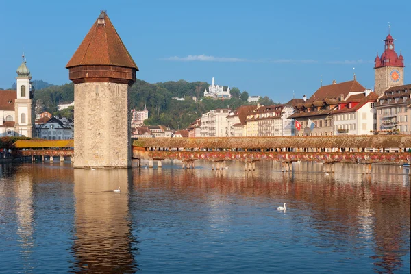 Kapellenbrücke in Luzern — Stockfoto