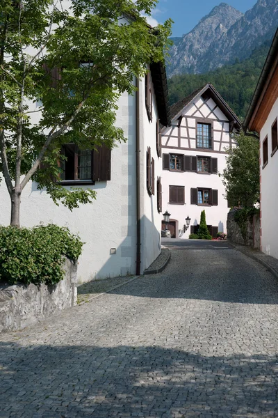Small street in Vaduz — Stock Photo, Image