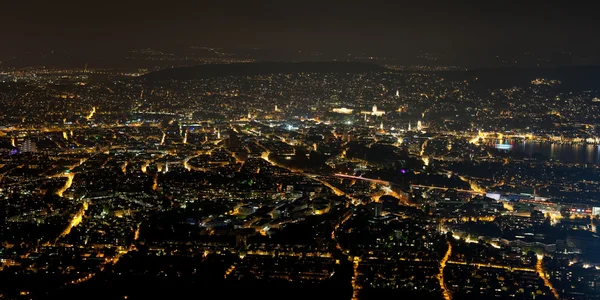 Gece Zürih — Stok fotoğraf