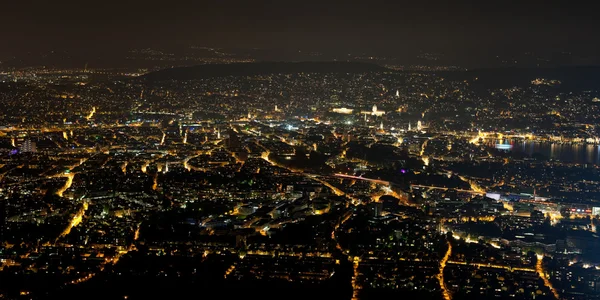 Zurich por la noche — Foto de Stock