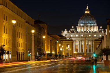 Papalık gece saint peter Bazilikası