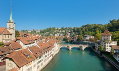 eski şehir bern üzerinde manzarası