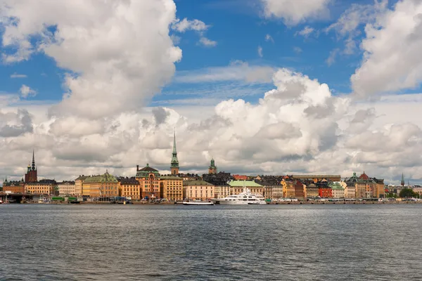 Altstadt von Stockholm, klassische Skyline — Stockfoto