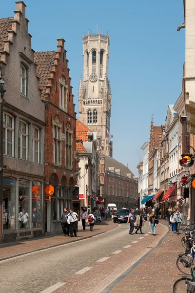 Bruges tarihi merkez — Stok fotoğraf