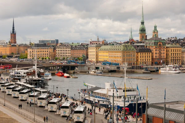 Gamla Stan en un día nublado de verano — Foto de Stock