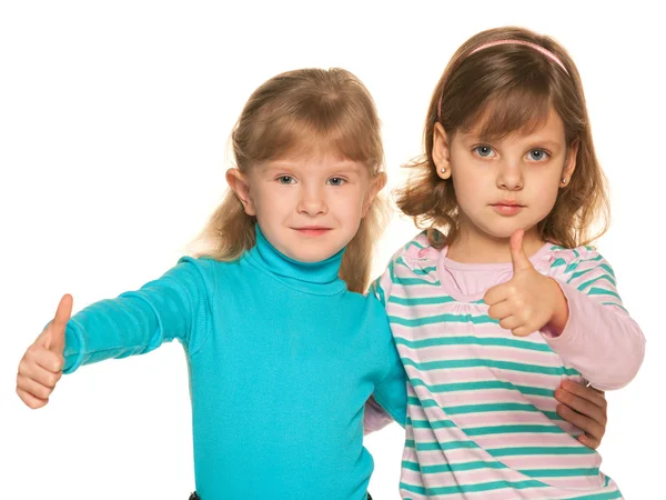 Δύο αρκετά μικρά κορίτσια — Φωτογραφία Αρχείου